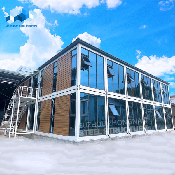glass facade container office