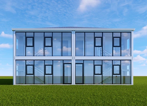 prefabricated glass container