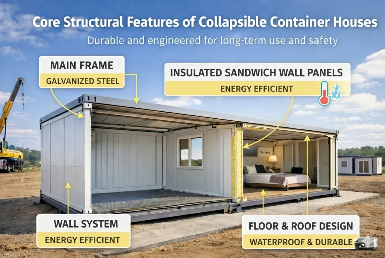 Collapsible Container House: A Smart Solution for Modern Modular Construction Collapsible Container House: A Smart Solution for Modern Modular Construction
