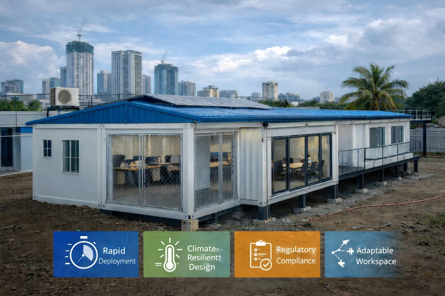 Temporary Container Office in Manila: A Climate-Resilient Modular Workspace Solution Temporary Container Office in Manila: A Climate-Resilient Modular Workspace Solution