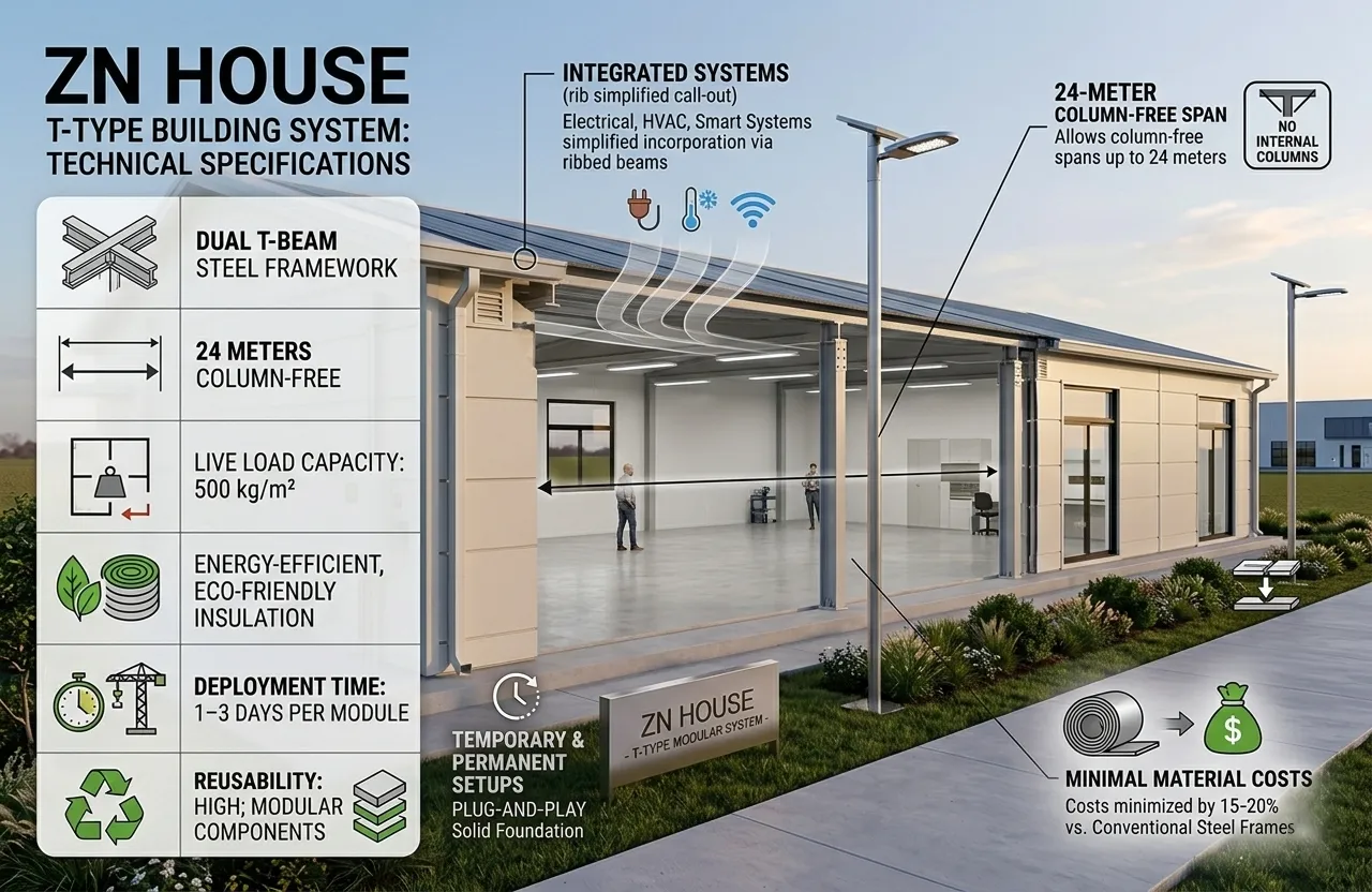 Modular T-type Building System: Transforming Prefab Construction