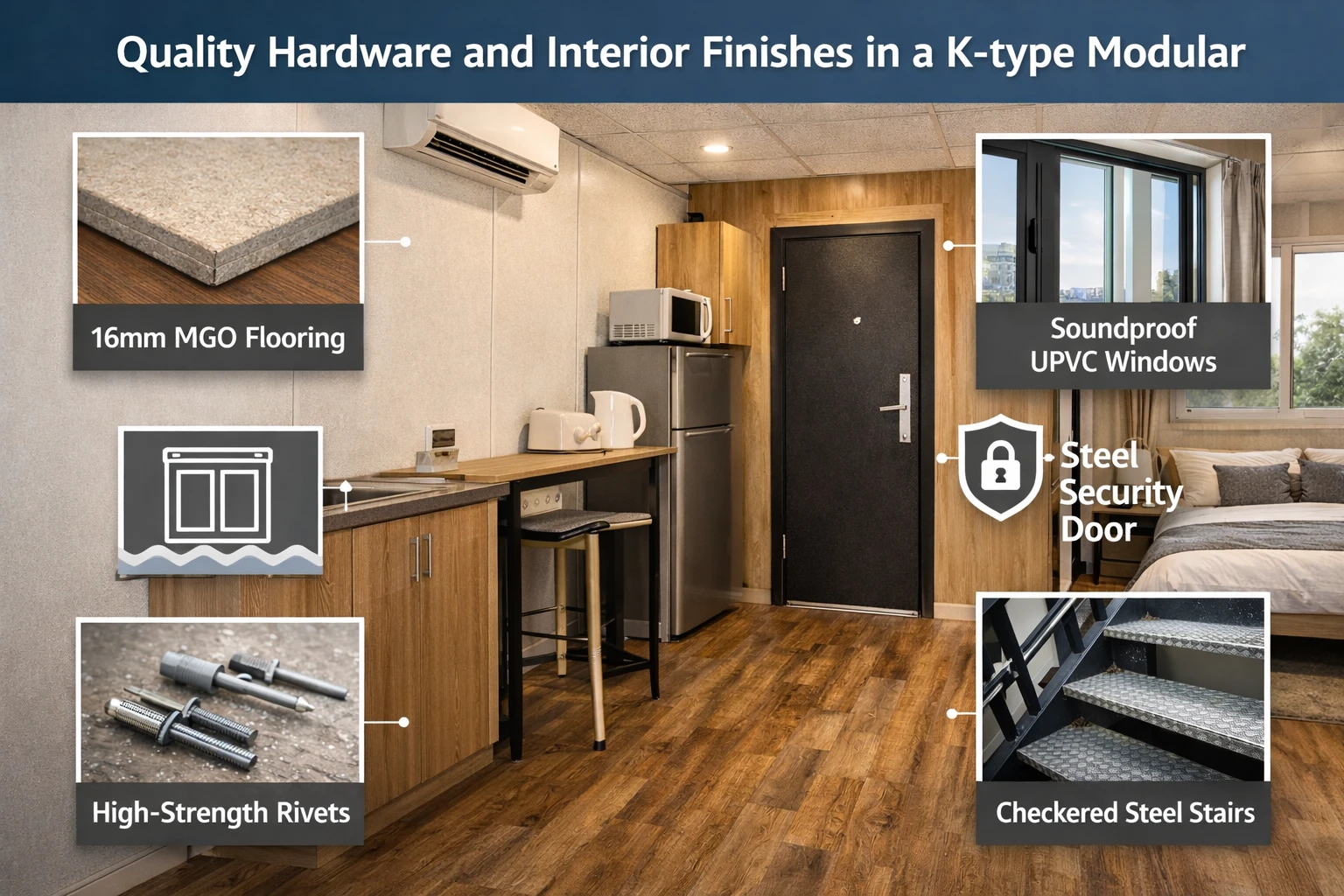The Vital Role of Quality Hardware and Interior Finishes in a K-type Modular House Interior