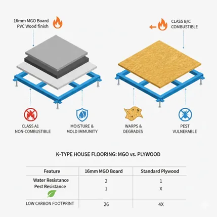 The Foundation of Safety: Why K-type House MGO Flooring is the Industry Standard