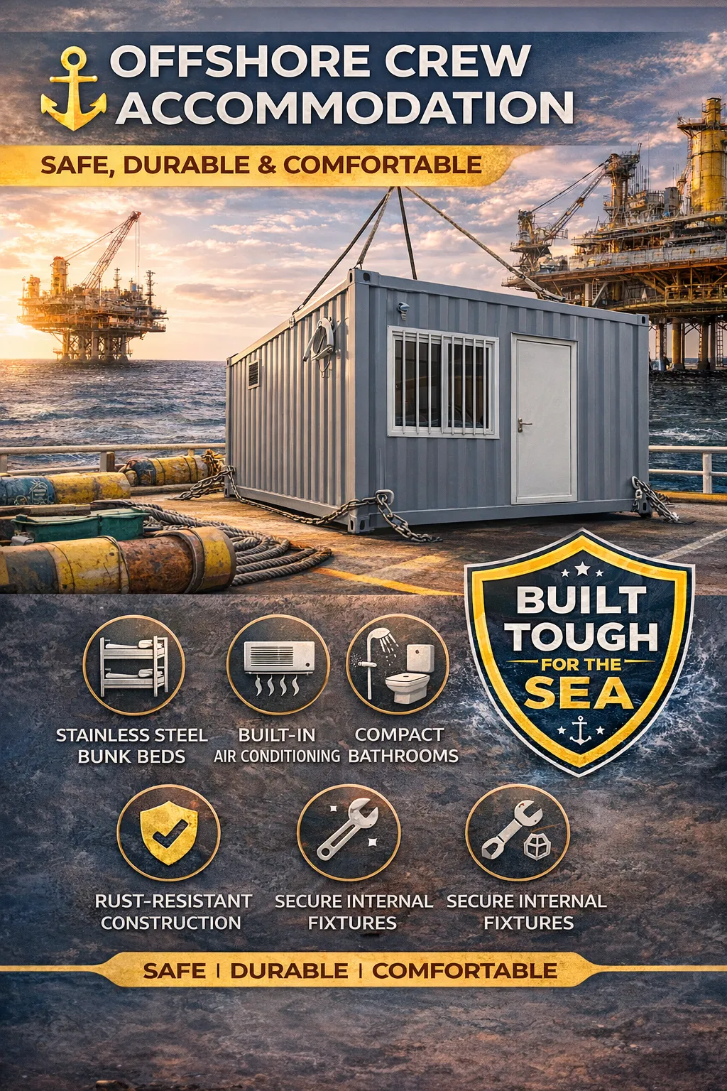 Marine Container House Project in West Africa: Rapid Offshore Deployment in 15 Days