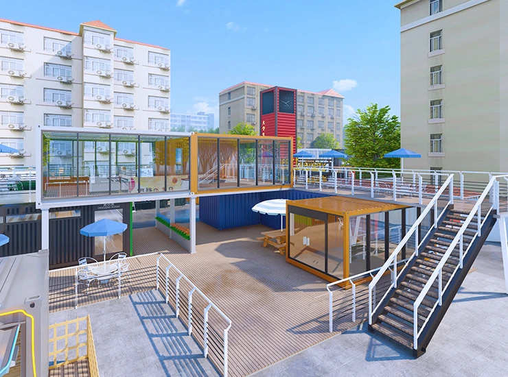 Shipping Container Retail Park in US