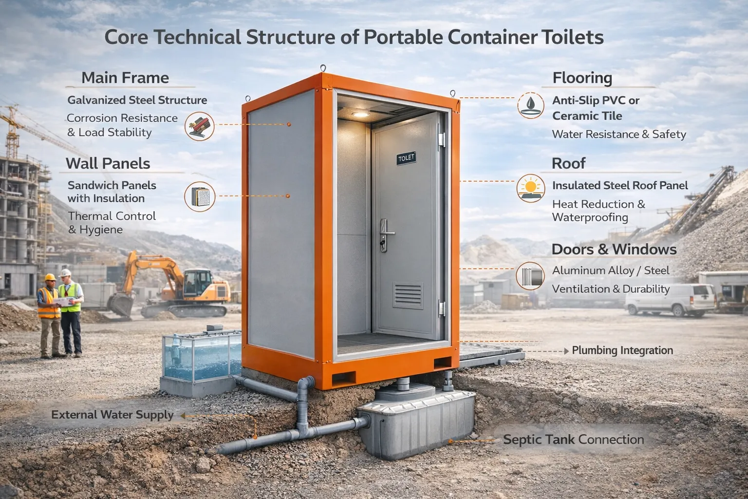 Portable Container Toilets: A Practical and Compliant Sanitation Solution for Modern Projects Portable Container Toilets: A Practical and Compliant Sanitation Solution for Modern Projects