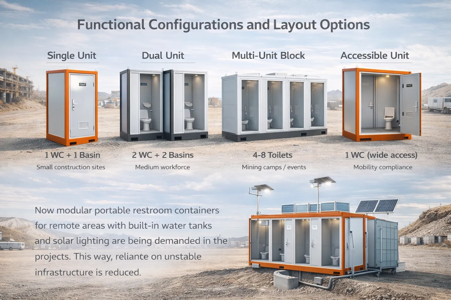 Portable Container Toilets: A Practical and Compliant Sanitation Solution for Modern Projects Portable Container Toilets: A Practical and Compliant Sanitation Solution for Modern Projects