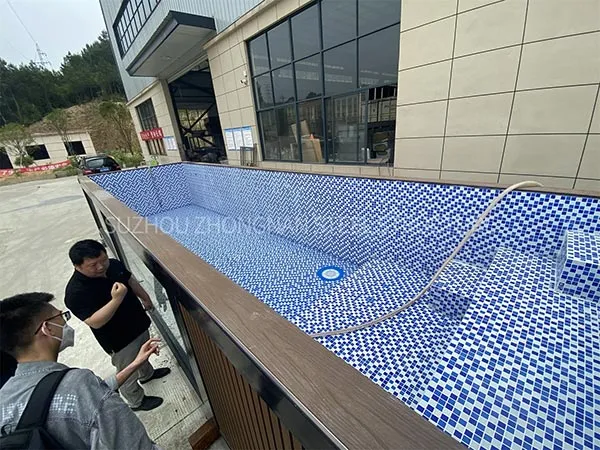 تصميم حوض سباحة الحاويات